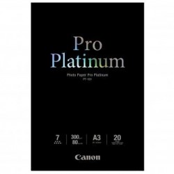 Canon Photo Paper Pro Platinu, PT-101 A3, foto papier, połysk, 2768B017, biały, A3, 300 g/m2, 20 szt., atrament