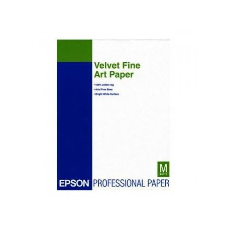 Epson Velvet Fine Art Paper, C13S041637, artystyczny papier, aksamitny, biały, A3+, 260 g/m2, 20 szt., atrament Epson Velvet Fine Art Paper, C13S041637, artystyczny papier, aksamitny, biały, A3+, 260 g/m2, 20 szt., atrament