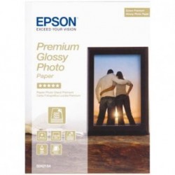 Epson Premium Glossy Photo Pa, C13S042154, foto papier, połysk, biały, Stylus Color, Photo, Pro, 13x18cm, 5x7", 255 g/m2, 30 s