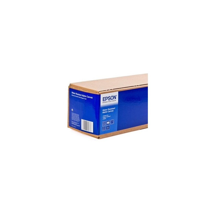 Epson 610/12.2/WaterResistant Matte Canvas Roll, matowy, 24", C13S042014, 375 g/m2, papier, 610mmx12.2m, biały, do drukarek atr