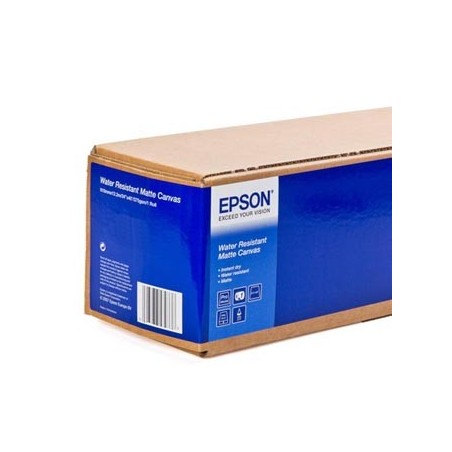 Epson 610/12.2/WaterResistant Matte Canvas Roll, matowy, 24", C13S042014, 375 g/m2, papier, 610mmx12.2m, biały, do drukarek atr Epson 610/12.2/WaterResistant Matte Canvas Roll, matowy, 24", C13S042014, 375 g/m2, papier, 610mmx12.2m, biały, do drukarek atr