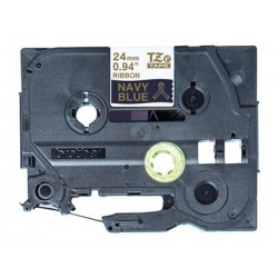BROTHER P-Touch 24mm dark blue/gold ribbon tape BROTHER P-Touch 24mm dark blue/gold ribbon tape