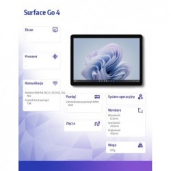Surface Go 4 N200/8GB/64GB Platinium XGT-00004 Surface Go 4 N200/8GB/64GB Platinium XGT-00004