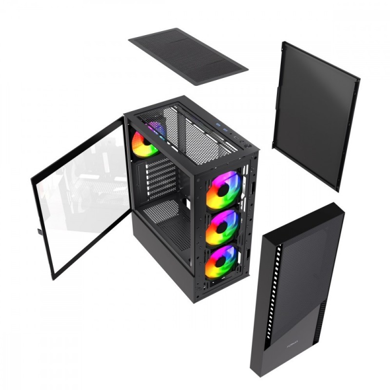 Obudowa Midi Tower Fornax 4300 ATX Czarna Obudowa Midi Tower Fornax 4300 ATX Czarna