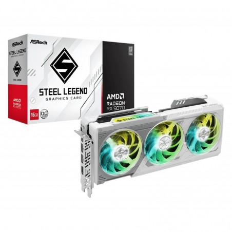 Karta graficzna Radeon RX 9070 Steel Legend 16 GB Karta graficzna Radeon RX 9070 Steel Legend 16 GB