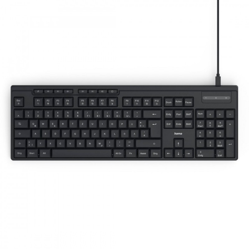 Klawiatura CK-200 przewodowa Czarna 