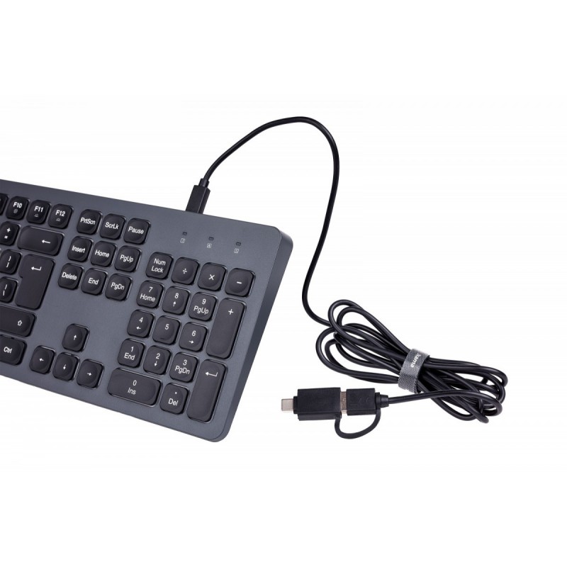 Klawiatura CK-400 przewodowa Czarno-szara 