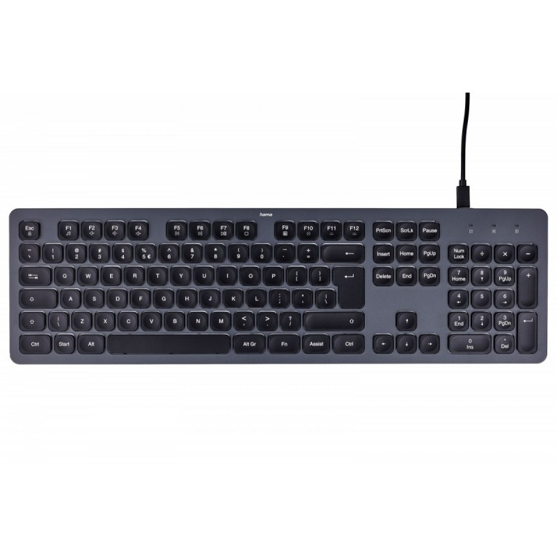 Klawiatura CK-400 przewodowa Czarno-szara 