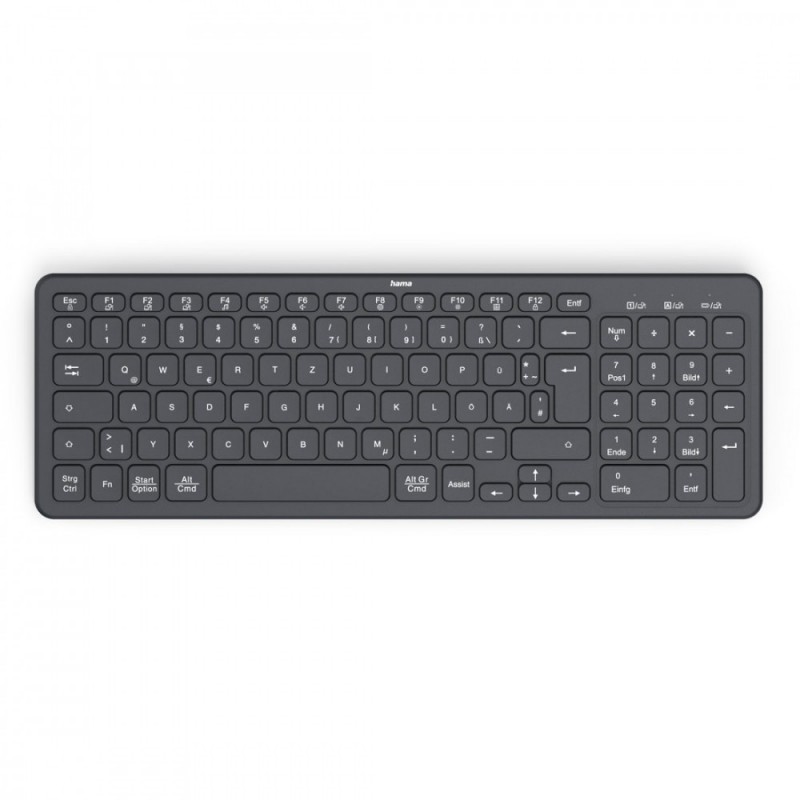 Klawiatura WK-300 bezprzewodowa Czarna 
