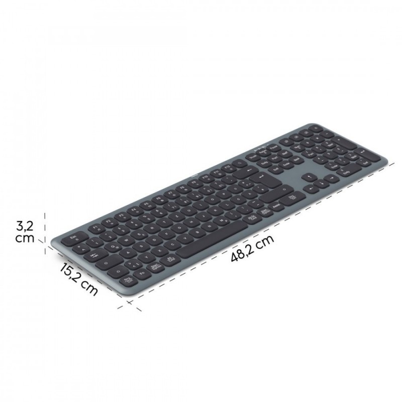 Klawiatura WK-550 multi device Czarno-szara Klawiatura WK-550 multi device Czarno-szara