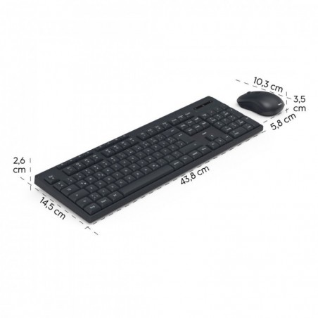 Zestaw klawiatura i mysz WKM-200 Czarny Zestaw klawiatura i mysz WKM-200 Czarny