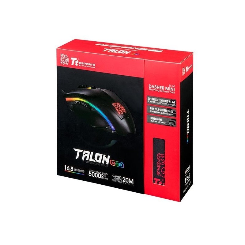 Myszka + podkładka Tt eSports Talon Elite RGB Gaming Gear Combo