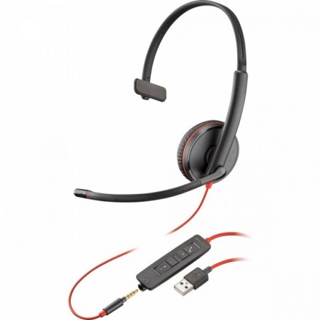 Zestaw słuchawkowy Blackwire 3215 Mono USB-A HS (Bulk) 80S06A6 Zestaw słuchawkowy Blackwire 3215 Mono USB-A HS (Bulk) 80S06A6