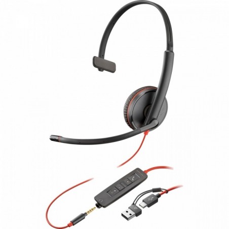 Zestaw słuchawkowy Blackwire 3215 USB-C + USB-C/A (Bulk) 8X227A6 Zestaw słuchawkowy Blackwire 3215 USB-C + USB-C/A (Bulk) 8X227A6