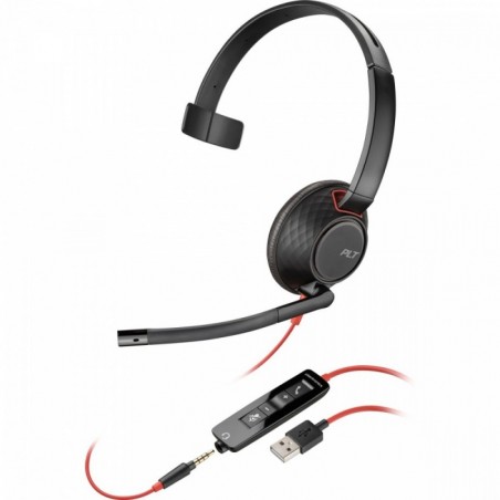 Zestaw słuchawkowy Blackwire 5210 Mono USB-A 80R98AA Zestaw słuchawkowy Blackwire 5210 Mono USB-A 80R98AA