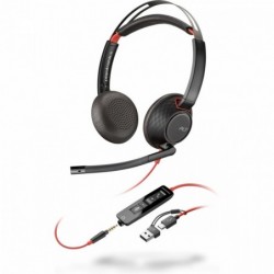 Zestaw słuchawkowy Blackwire 5220 USB-C + USB-C/A (Bulk) 8X231A6 Zestaw słuchawkowy Blackwire 5220 USB-C + USB-C/A (Bulk) 8X231A6