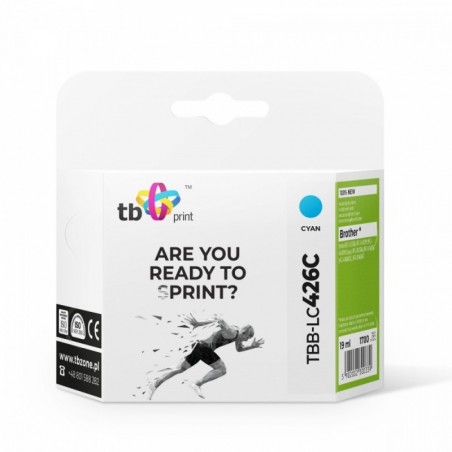 Tusz do Brother MFC-J4540DW TBB-LC426C 100% nowy cyan Tusz do Brother MFC-J4540DW TBB-LC426C 100% nowy cyan
