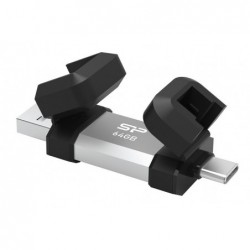 Pendrive C51 64GB USB-A USB-C 120 MB/s Srebrny Pendrive C51 64GB USB-A USB-C 120 MB/s Srebrny