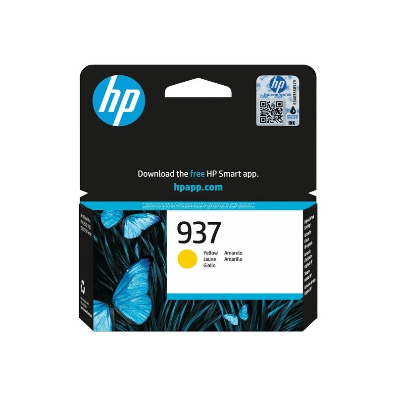 HP 937 Yellow Original Ink Cartridge HP 937 Yellow Original Ink Cartridge