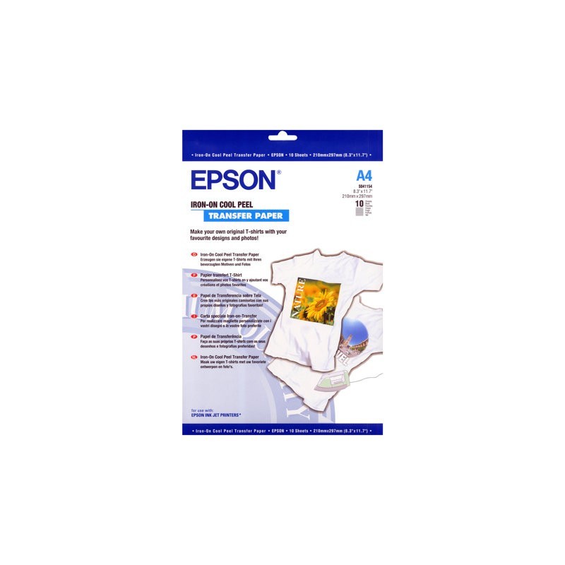 EPSON iron-on-transfer A4 10sheet for StylusColor 400 600 800 850 900 Photo700 Photo750 PhotoEX