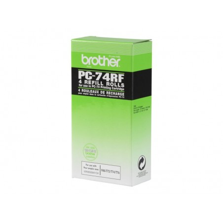BROTHER PC74 4x thermotransferroll Fax-T72 -T74 -T76 -T78 -T92 -T94 -T96 -T98 -T102 -T104 -T106 BROTHER PC74 4x thermotransferroll Fax-T72 -T74 -T76 -T78 -T92 -T94 -T96 -T98 -T102 -T104 -T106