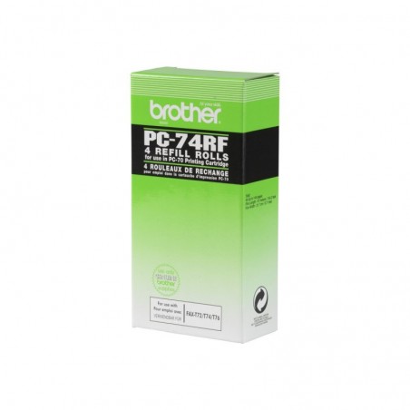 BROTHER PC74 4x thermotransferroll Fax-T72 -T74 -T76 -T78 -T92 -T94 -T96 -T98 -T102 -T104 -T106 BROTHER PC74 4x thermotransferroll Fax-T72 -T74 -T76 -T78 -T92 -T94 -T96 -T98 -T102 -T104 -T106