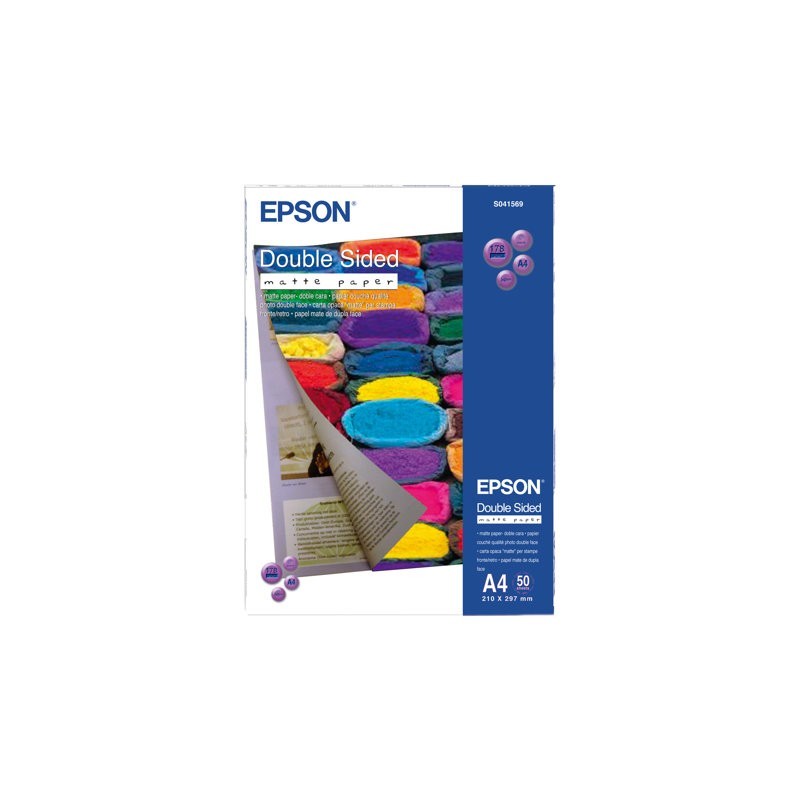EPSON C13S041569 Papier Epson Double Sided matte 178g A4 50ark