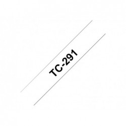 BROTHER P-Touch TC-291 black on white 9mm BROTHER P-Touch TC-291 black on white 9mm