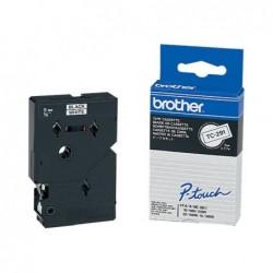BROTHER P-Touch TC-291 black on white 9mm BROTHER P-Touch TC-291 black on white 9mm