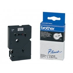 BROTHER P-Touch TC-291 black on white 9mm BROTHER P-Touch TC-291 black on white 9mm