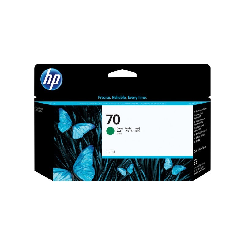 HP 70 original ink cartridge green standard capacity 130ml 1-pack with Vivera ink