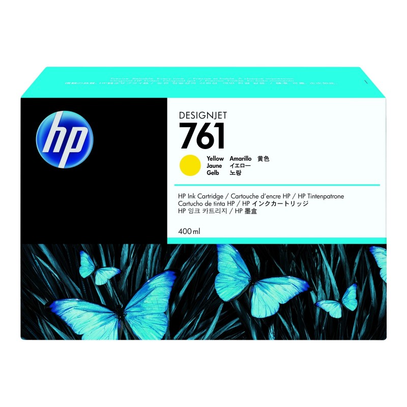HP 761 original ink cartridge yellow standard capacity 400ml 1-pack