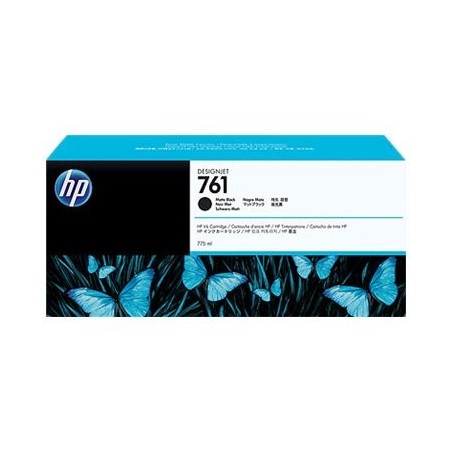 HP 761 original ink cartridge matte black standard capacity 775ml 1-pack HP 761 original ink cartridge matte black standard capacity 775ml 1-pack