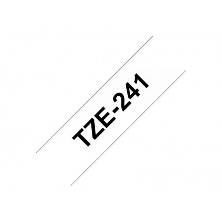 BROTHER TZe241 Taśma Brother 18mm BLACK ON WHITE BROTHER TZe241 Taśma Brother 18mm BLACK ON WHITE