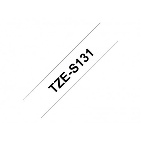 BROTHER TZES131 Taśma Brother 12mm BLACK ON CLEAR ADHESIVE TAPE BROTHER TZES131 Taśma Brother 12mm BLACK ON CLEAR ADHESIVE TAPE
