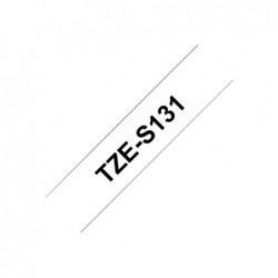 BROTHER TZES131 Taśma Brother 12mm BLACK ON CLEAR ADHESIVE TAPE BROTHER TZES131 Taśma Brother 12mm BLACK ON CLEAR ADHESIVE TAPE