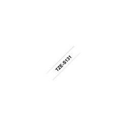BROTHER TZES131 Taśma Brother 12mm BLACK ON CLEAR ADHESIVE TAPE BROTHER TZES131 Taśma Brother 12mm BLACK ON CLEAR ADHESIVE TAPE