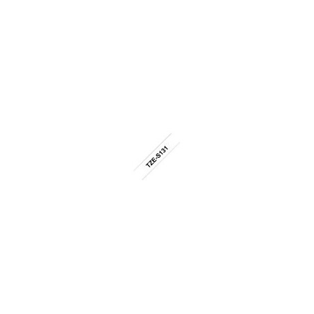 BROTHER TZES131 Taśma Brother 12mm BLACK ON CLEAR ADHESIVE TAPE BROTHER TZES131 Taśma Brother 12mm BLACK ON CLEAR ADHESIVE TAPE