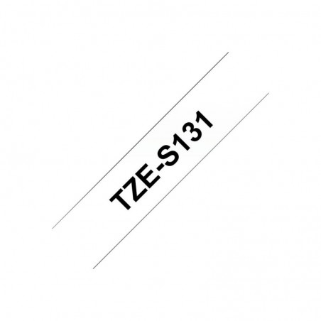 BROTHER TZES131 Taśma Brother 12mm BLACK ON CLEAR ADHESIVE TAPE BROTHER TZES131 Taśma Brother 12mm BLACK ON CLEAR ADHESIVE TAPE