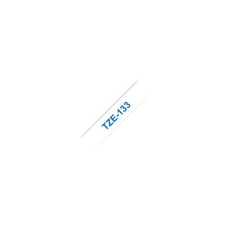 BROTHER TZE133 Taśma Brother 12mm BLUE ON CLEAR