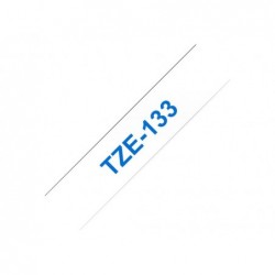 BROTHER TZE133 Taśma Brother 12mm BLUE ON CLEAR BROTHER TZE133 Taśma Brother 12mm BLUE ON CLEAR
