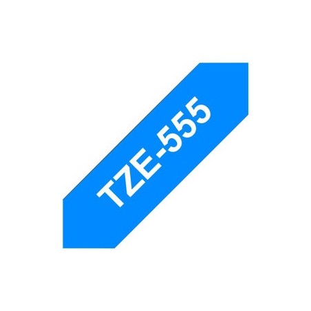 BROTHER TZE555 Taśma Brother 24mm WHITE ON BLUE BROTHER TZE555 Taśma Brother 24mm WHITE ON BLUE