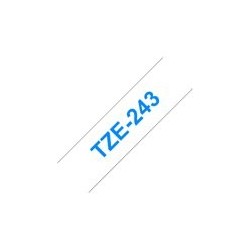 BROTHER TZE243 Taśma Brother 18mm BLUE ON WHITE BROTHER TZE243 Taśma Brother 18mm BLUE ON WHITE