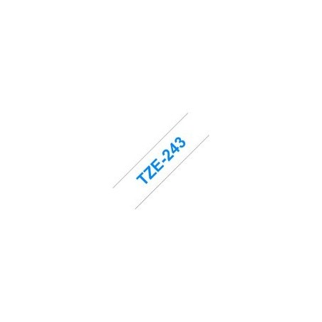 BROTHER TZE243 Taśma Brother 18mm BLUE ON WHITE BROTHER TZE243 Taśma Brother 18mm BLUE ON WHITE