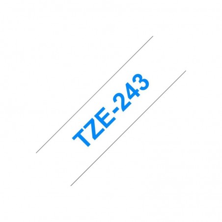 BROTHER TZE243 Taśma Brother 18mm BLUE ON WHITE BROTHER TZE243 Taśma Brother 18mm BLUE ON WHITE