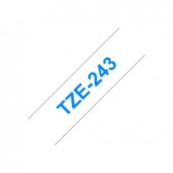 BROTHER TZE243 Taśma Brother 18mm BLUE ON WHITE BROTHER TZE243 Taśma Brother 18mm BLUE ON WHITE