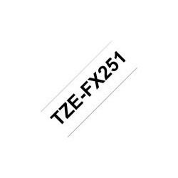 BROTHER TZEFX251 Taśma Brother 24mm BLACK ON WHITE FLEXIBLE ID BROTHER TZEFX251 Taśma Brother 24mm BLACK ON WHITE FLEXIBLE ID