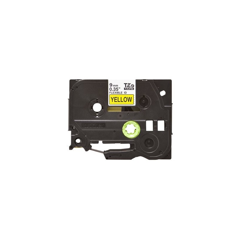 BROTHER TZEFX621 Taśma Brother 9mm BLACK ON YELLOW FLEXIBLE ID