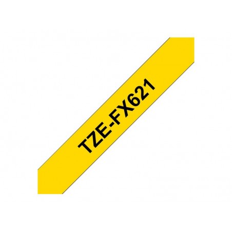 BROTHER TZEFX621 Taśma Brother 9mm BLACK ON YELLOW FLEXIBLE ID BROTHER TZEFX621 Taśma Brother 9mm BLACK ON YELLOW FLEXIBLE ID