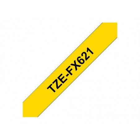 BROTHER TZEFX621 Taśma Brother 9mm BLACK ON YELLOW FLEXIBLE ID BROTHER TZEFX621 Taśma Brother 9mm BLACK ON YELLOW FLEXIBLE ID